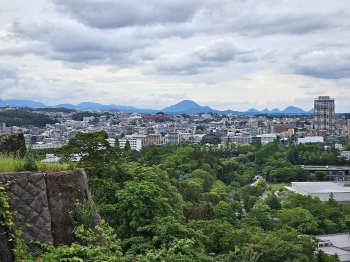 仙台城跡からの眺め